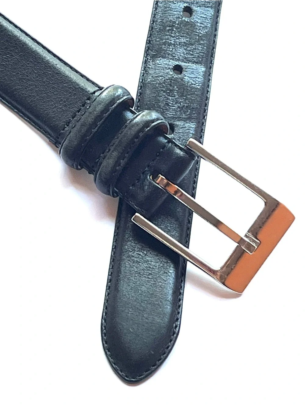 Polo Ralph Lauren Men's Black Italian Leather Belt